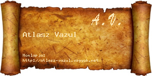 Atlasz Vazul névjegykártya